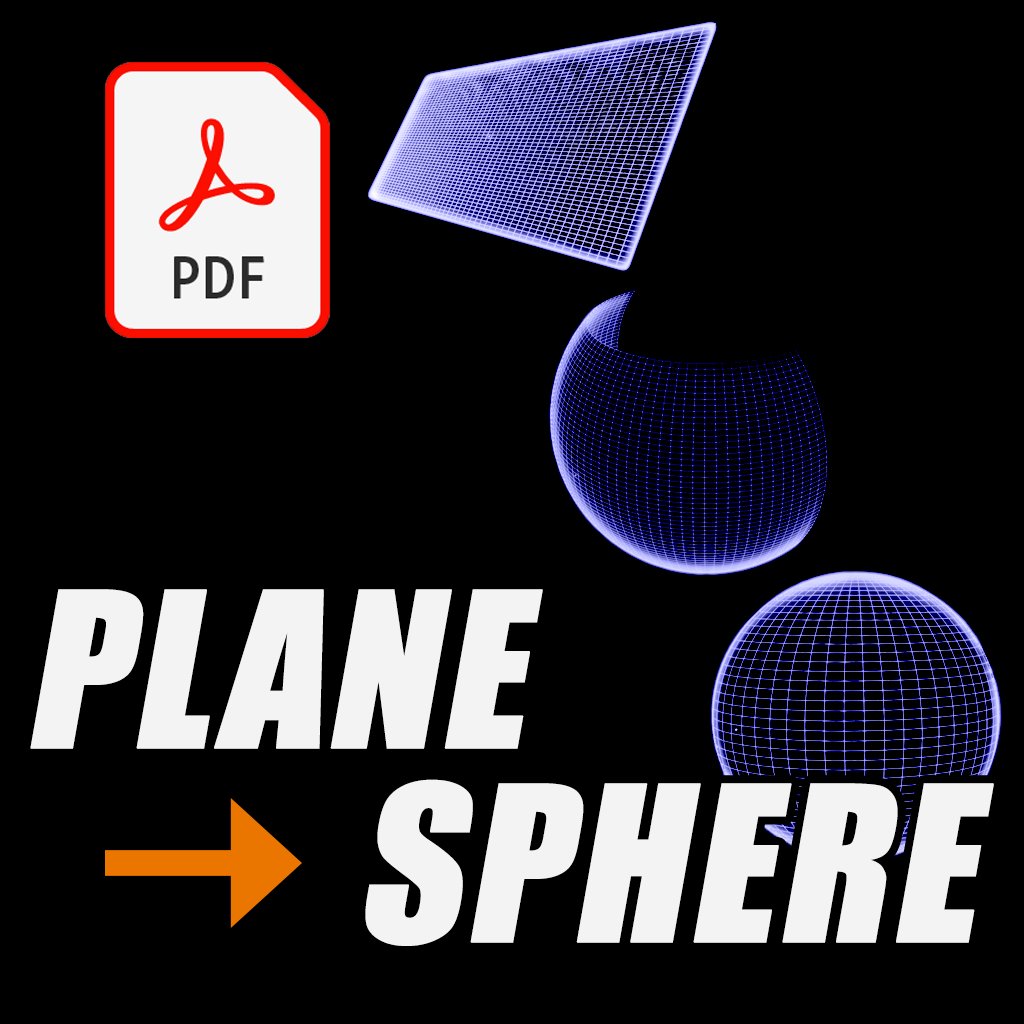 Animated Plane to Sphere - text guide product image (1)
