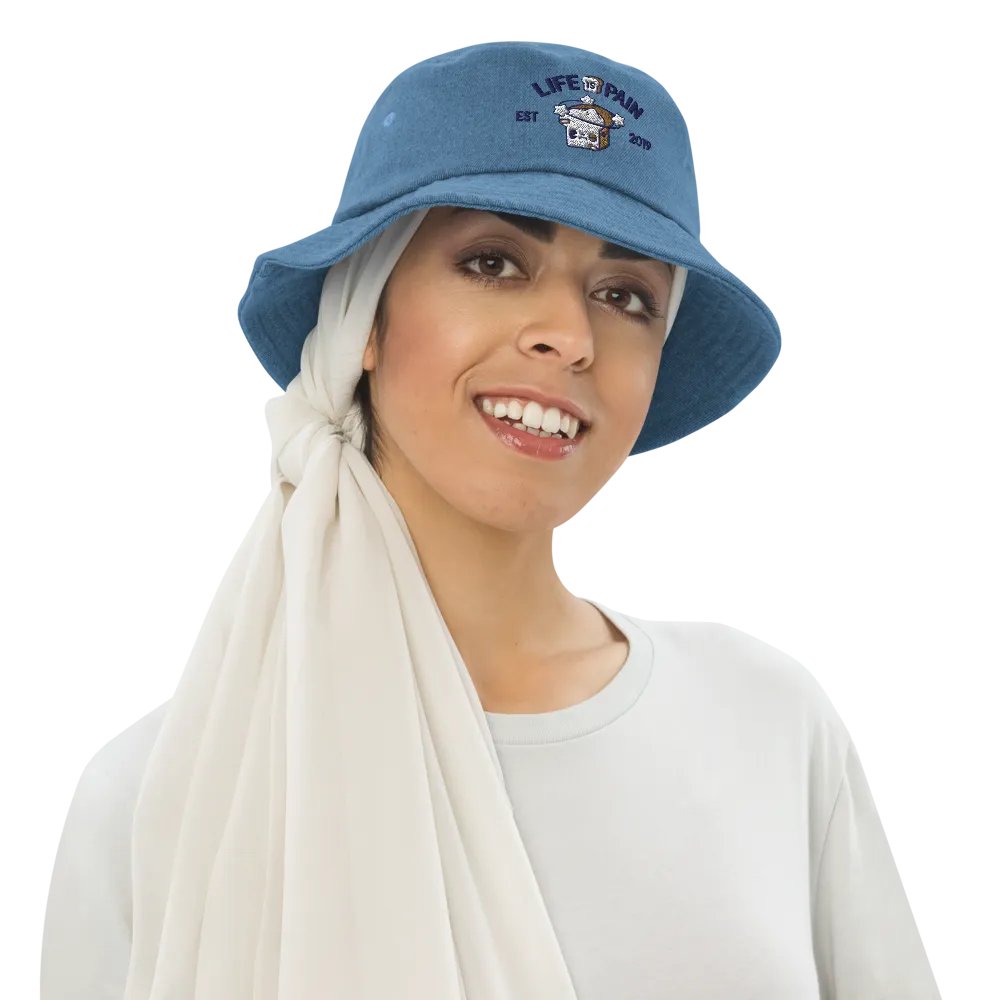 Life is Pain Denim Bucket Hat product image (19)