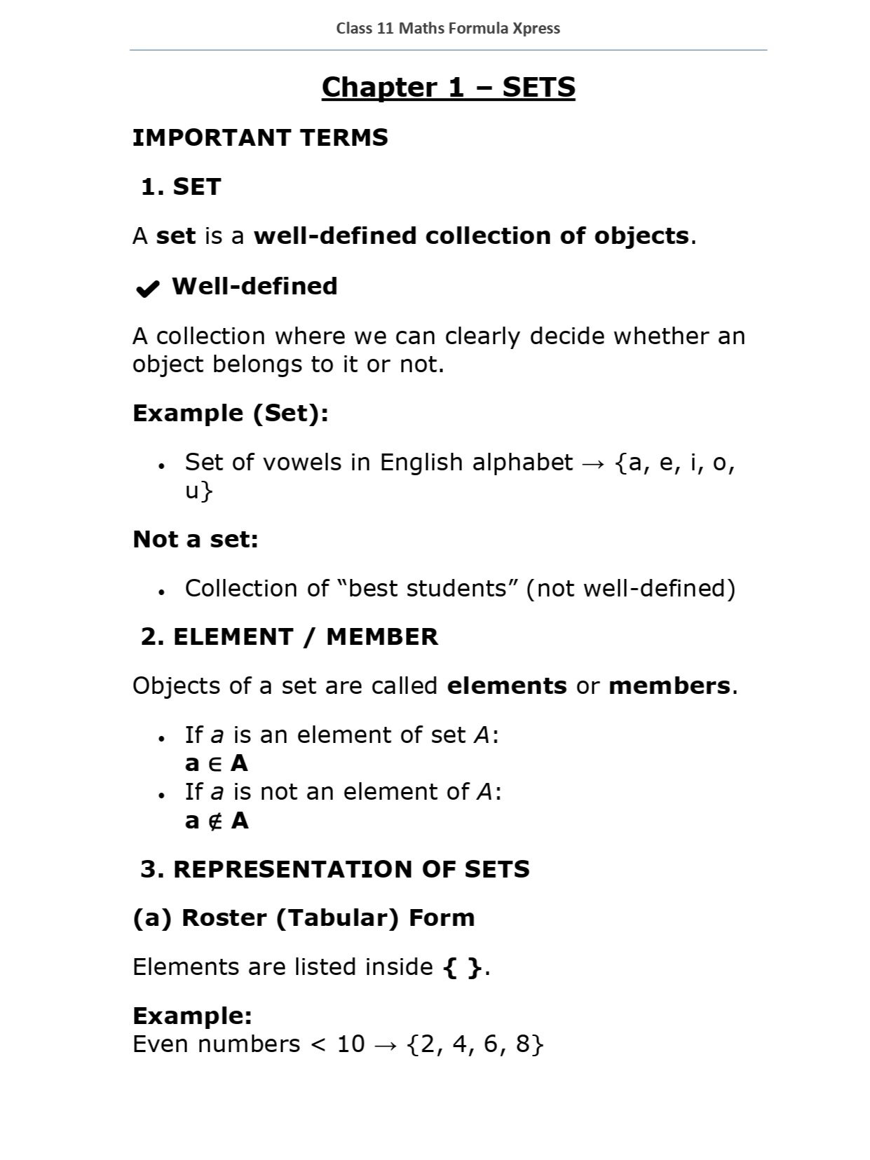 Class 11 Maths Formula Xpress product image (2)