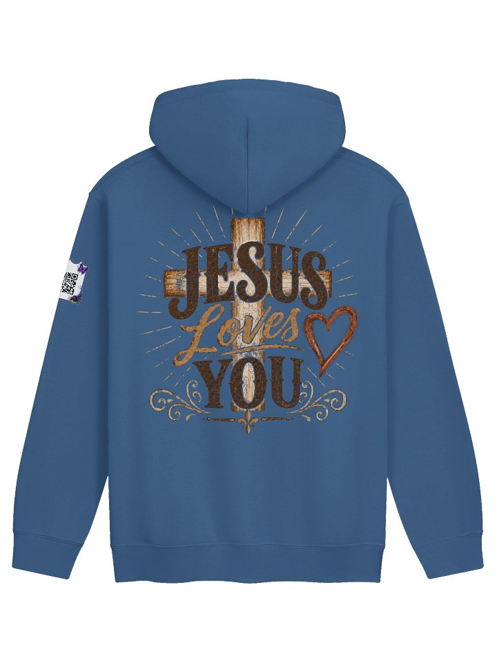 Jesus Loves You (1) Hoodie w/QR product image (1)