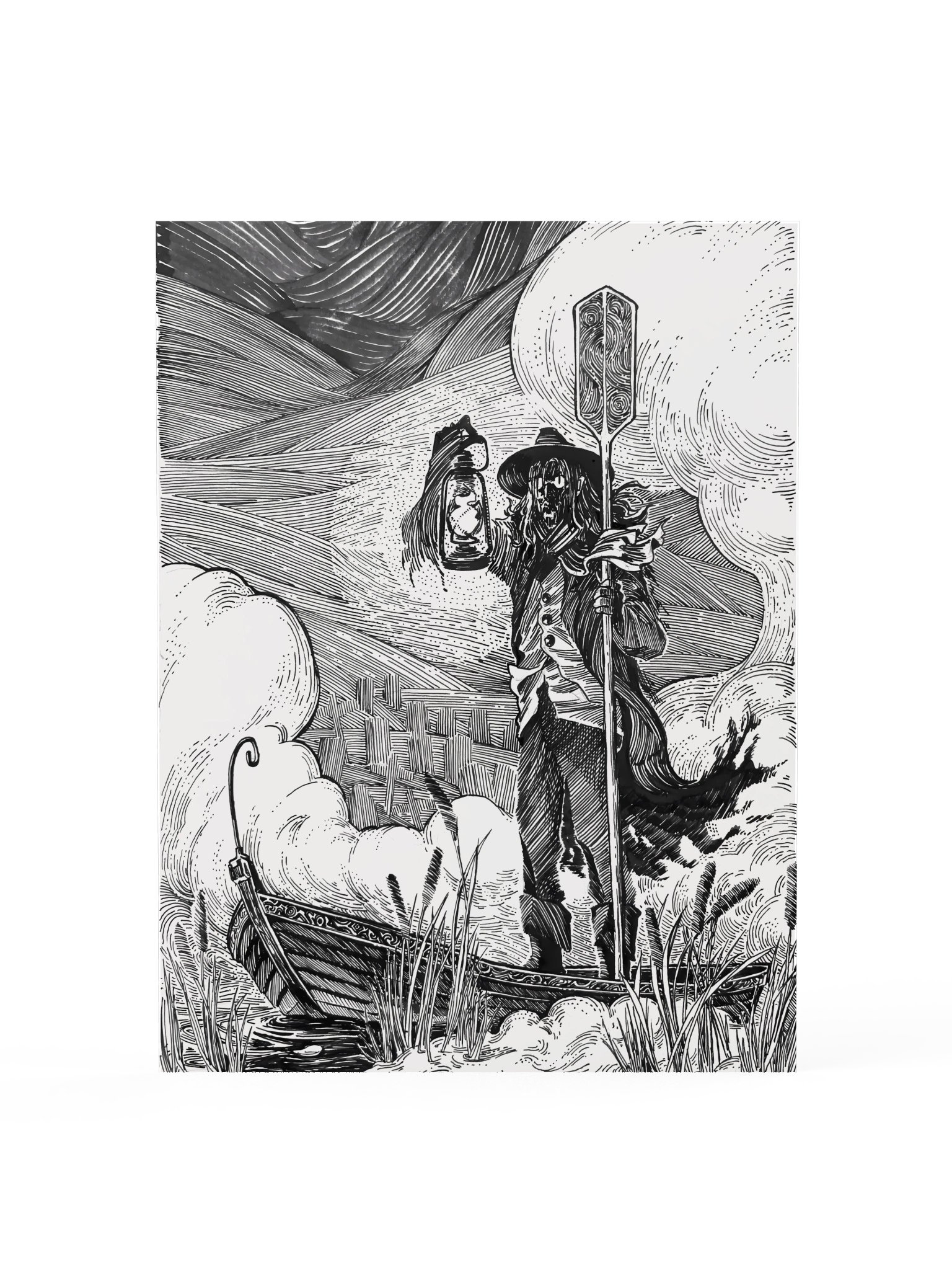 Inktober art. “Gangly" (Poster) product image (1)