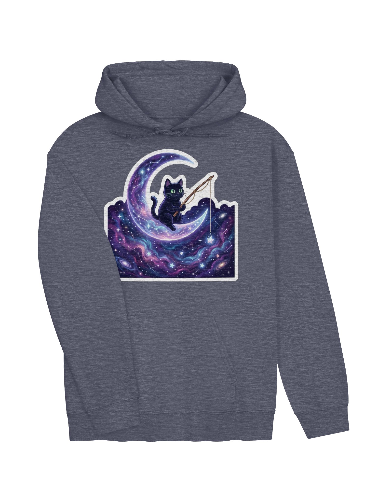 Moon Fishing Cat Hoodie product image (17)
