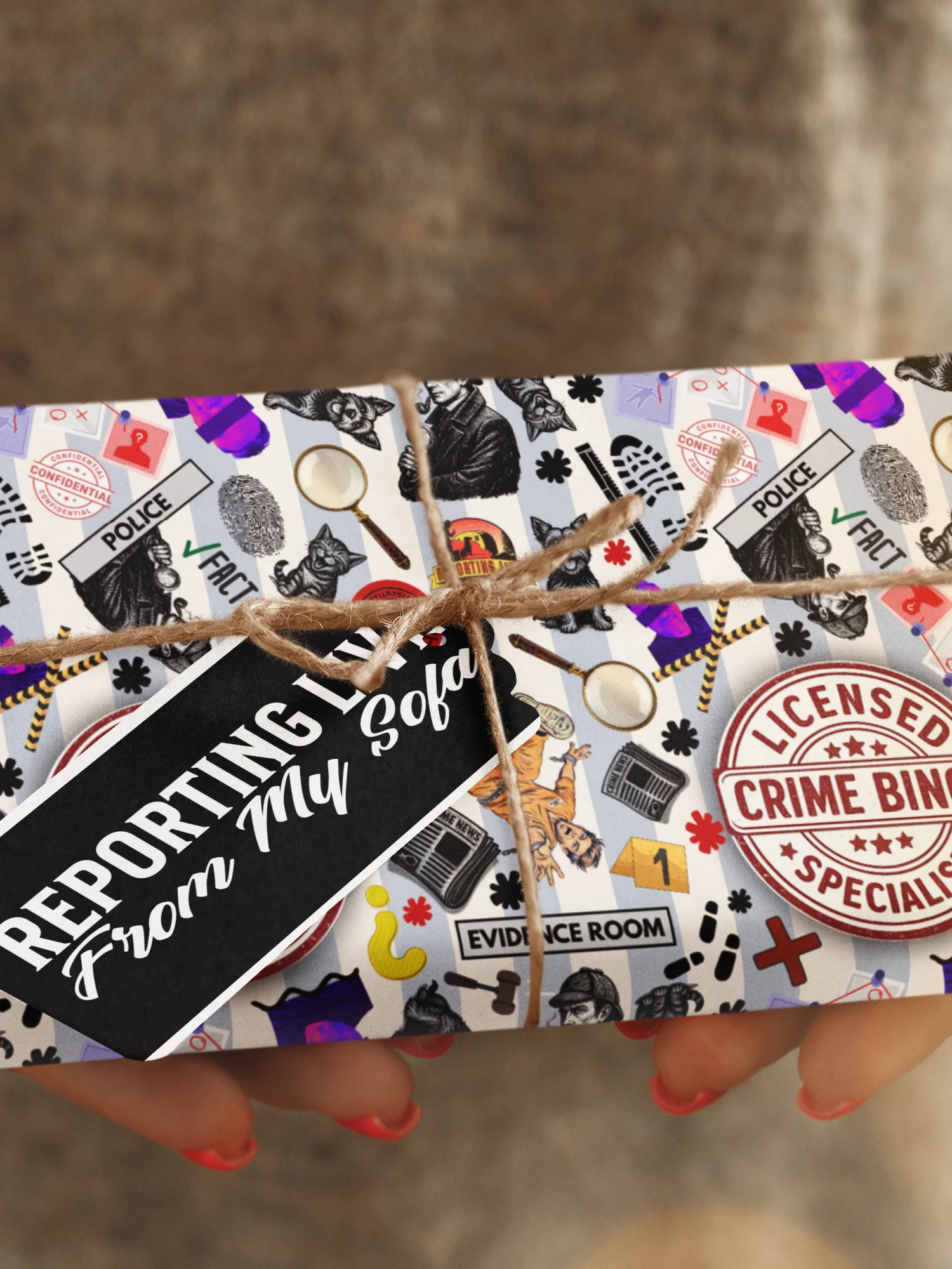 Licensed Crime Binge Specialist Gift Wrap Roll product image (18)
