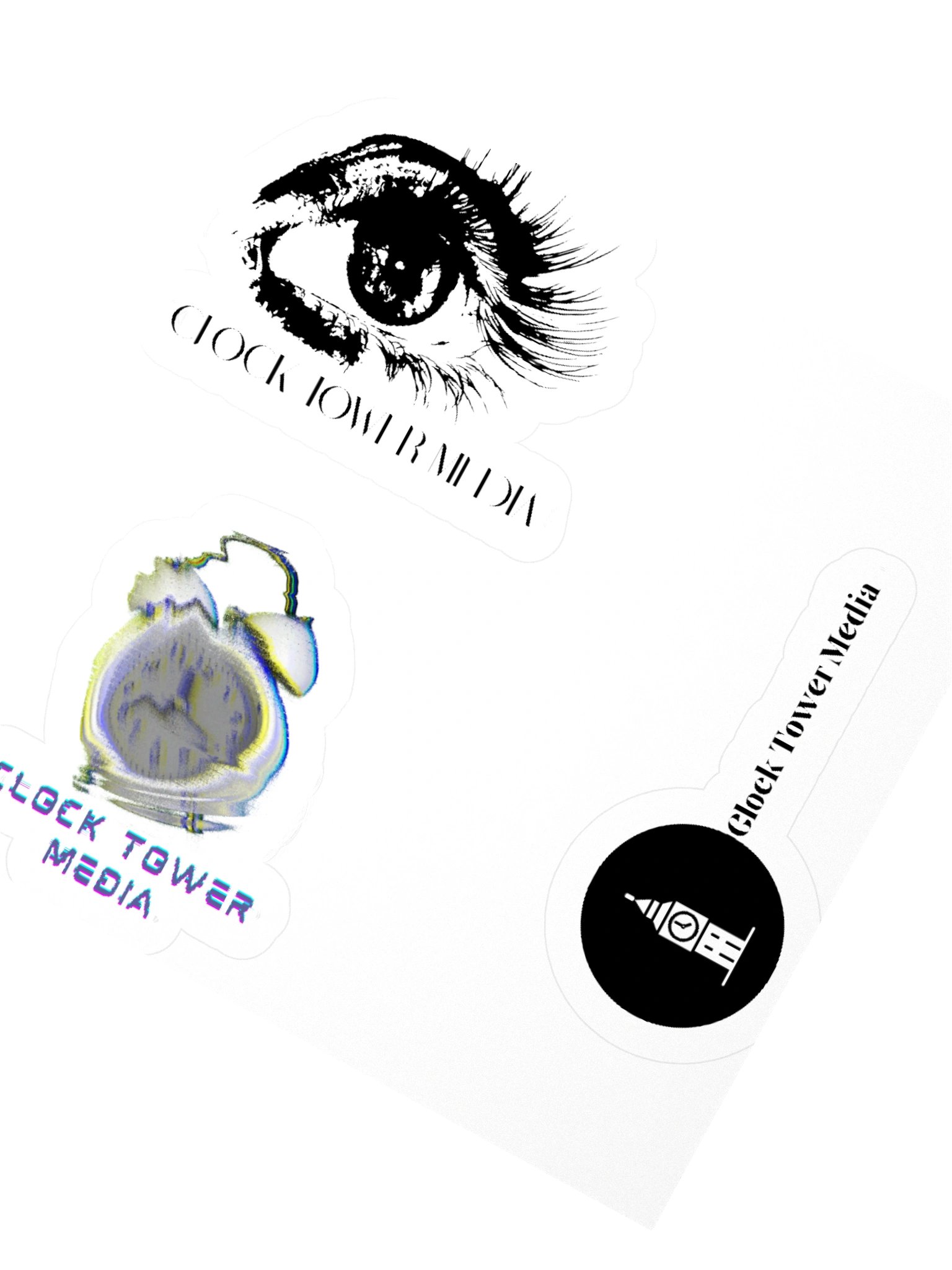 Clock tower media Sticker Sheet product image (6)