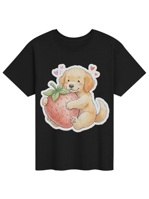 Strawberry Hug Golden Tee