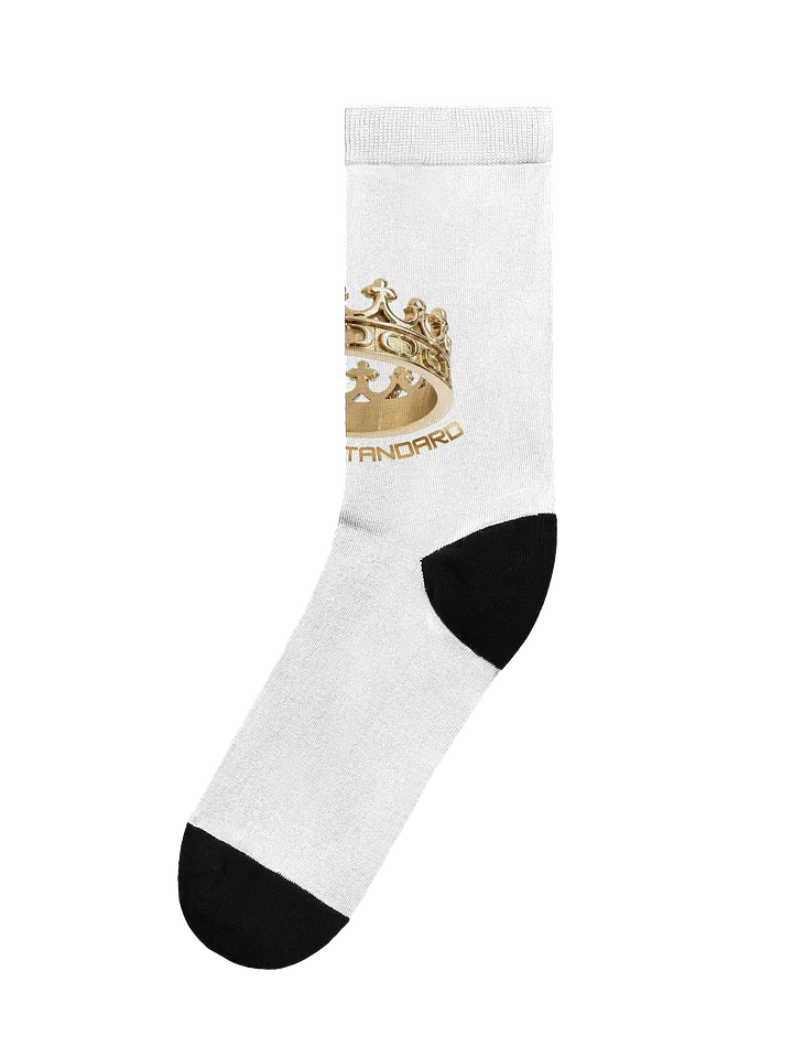 Regal Gold Crown Rings Crew Socks product image (1)