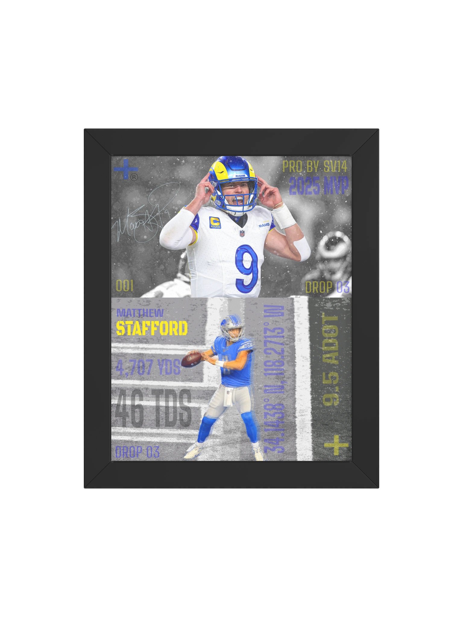 MATTHEW STAFFORD 001 PREMIUM FRAMED PRINT product image (4)