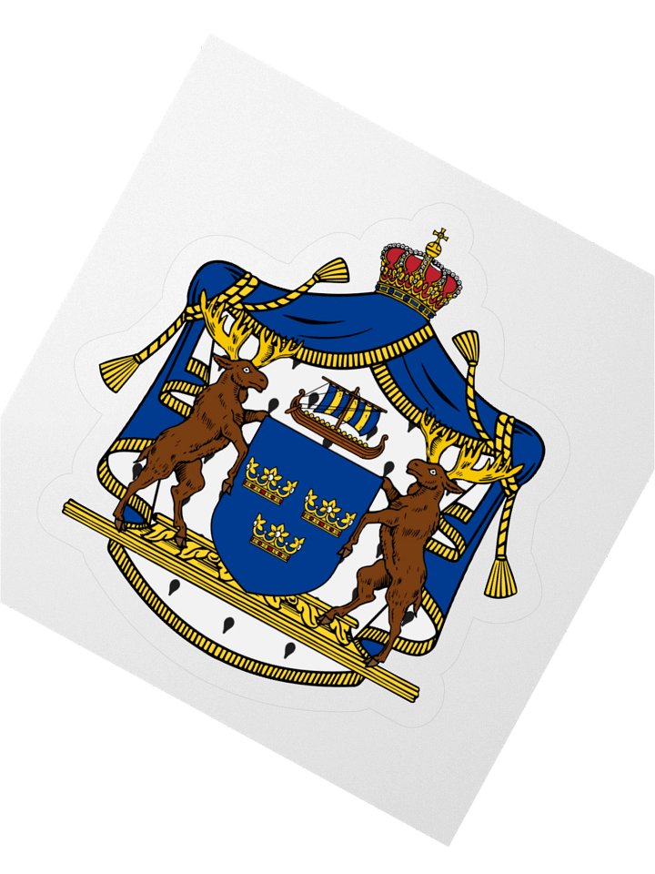 Swedish Royal Arms Kiss Cut Sticker product image (6)