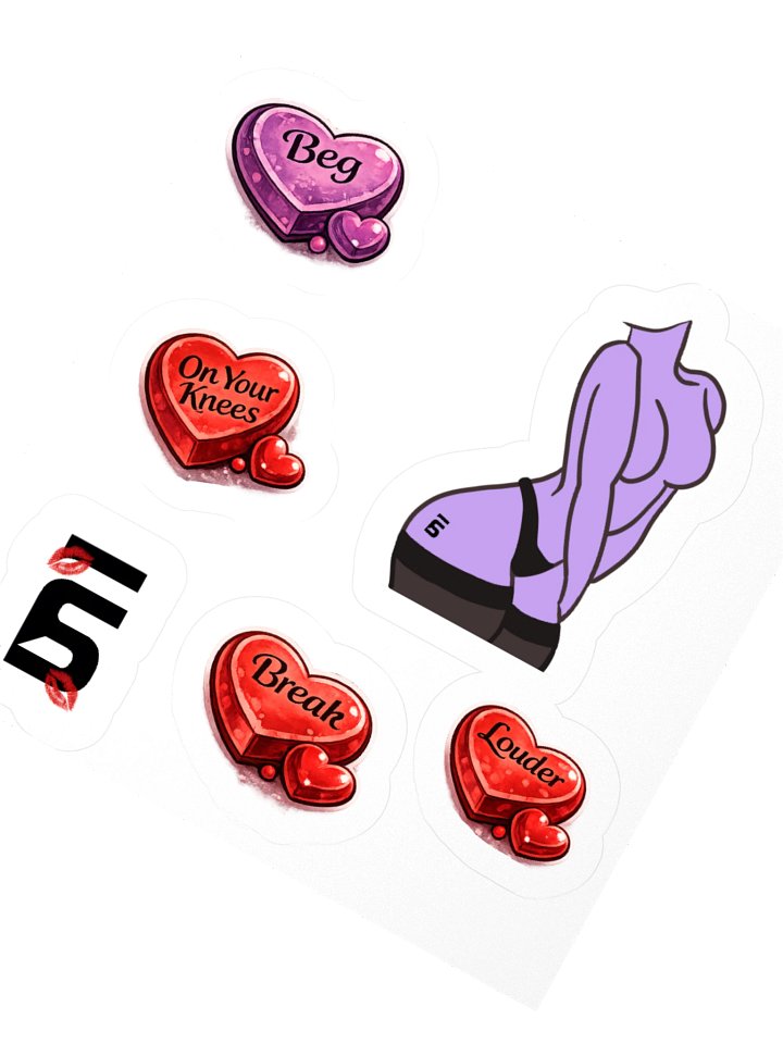 Curved Seduction Sticker Set product image (2)