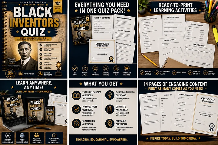 Black Inventors Quiz: Test Your Knowledge of the Inventors Behind Everyday Objects product image (2)