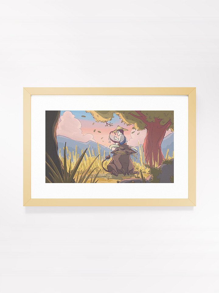 Serenading a Buffalo | Frame Matte Poster 18"x12" product image (1)