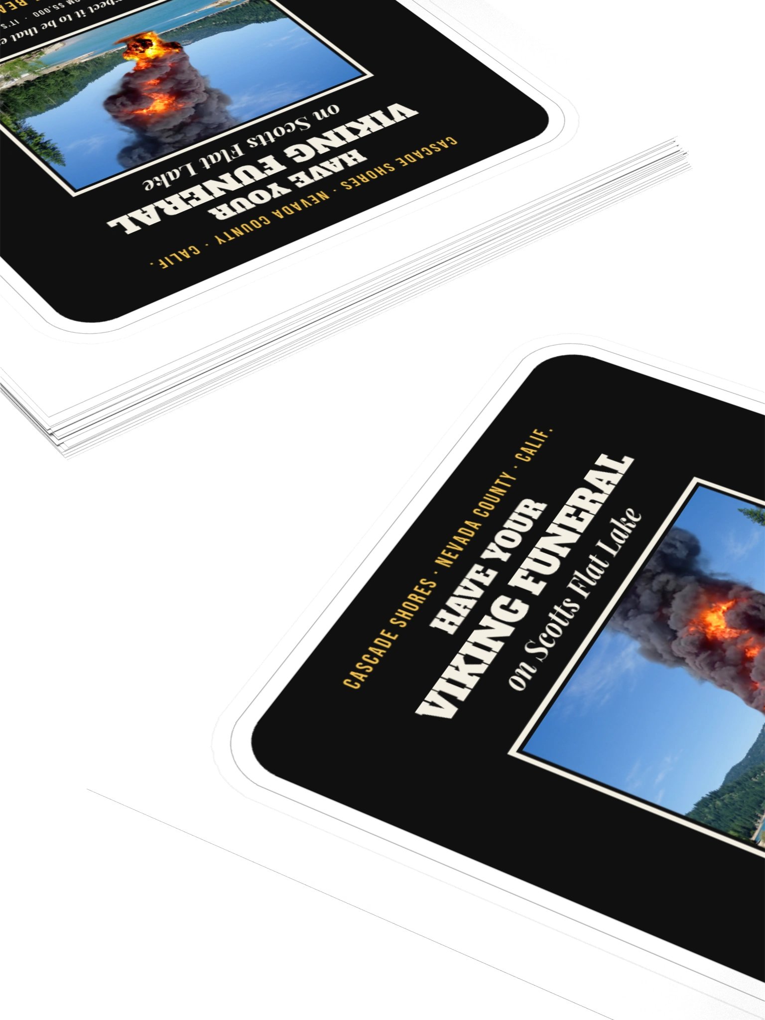 Have Your Viking Funeral on Scotts Flat Lake Sticker product image (4)