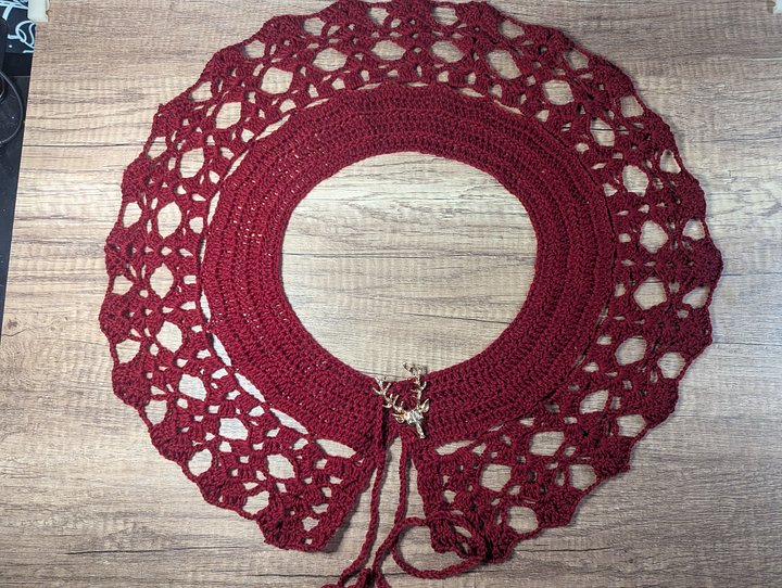 Winter Collar - Red w/Reindeer Pin product image (2)