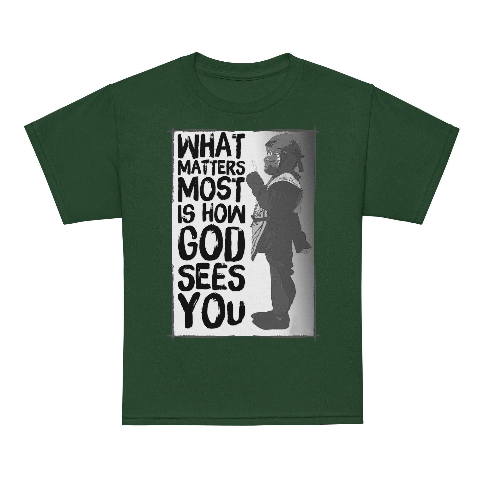 "What Matters Most Is How God Sees You" Brave Christian Youth T-Shirt product image (8)