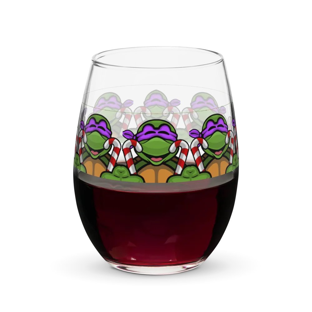 Candy Cane Stemless Wine Glass product image (1)