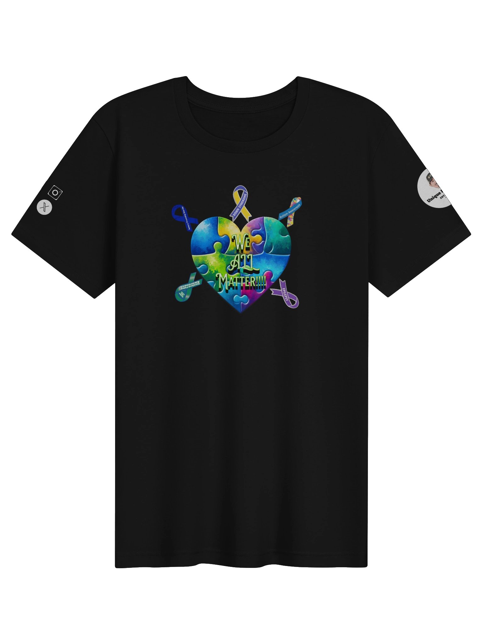 We All Matter Awareness Heart Women's T-Shirt product image (6)