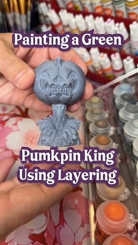 Fall is here and it's Pumpkin season! This miniature pumpkin king bust was an excellent opportunity to practice layering with...