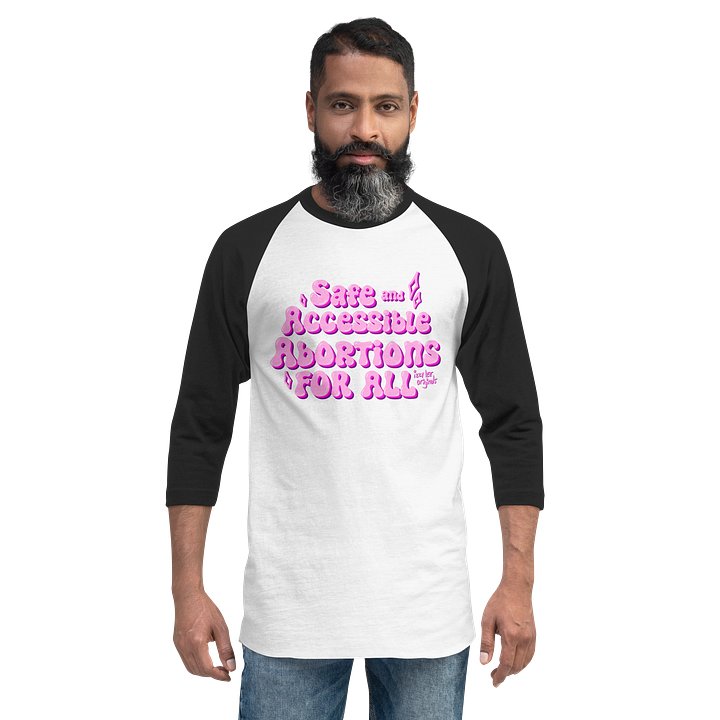 Safe and Accessible Pink 3/4 Tee product image (2)