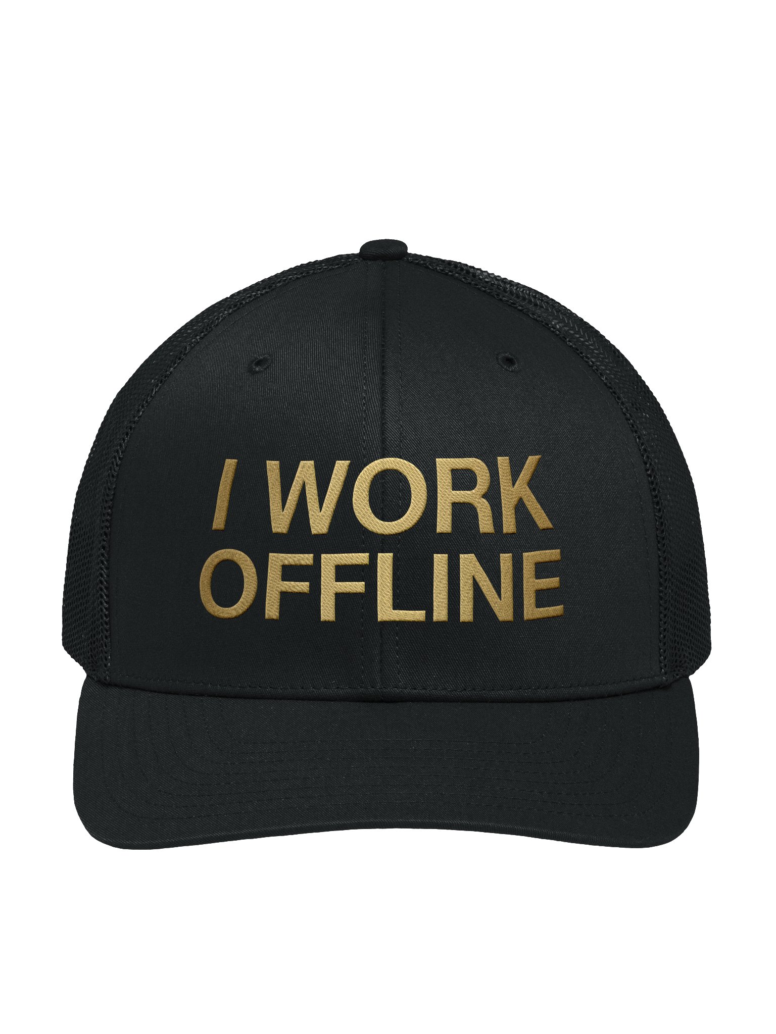 I work offline trucker hat product image (1)