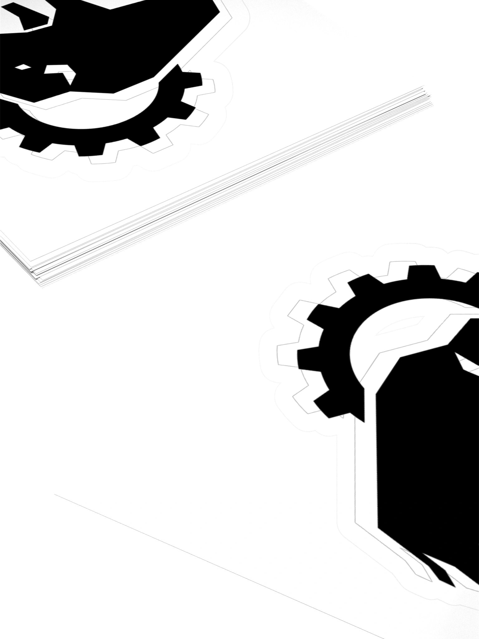 Sprocket Rise Sticker - Black product image (4)