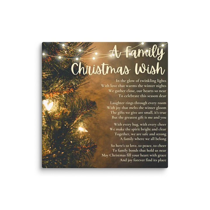 A Family Christmas Wish Canvas product image (1)