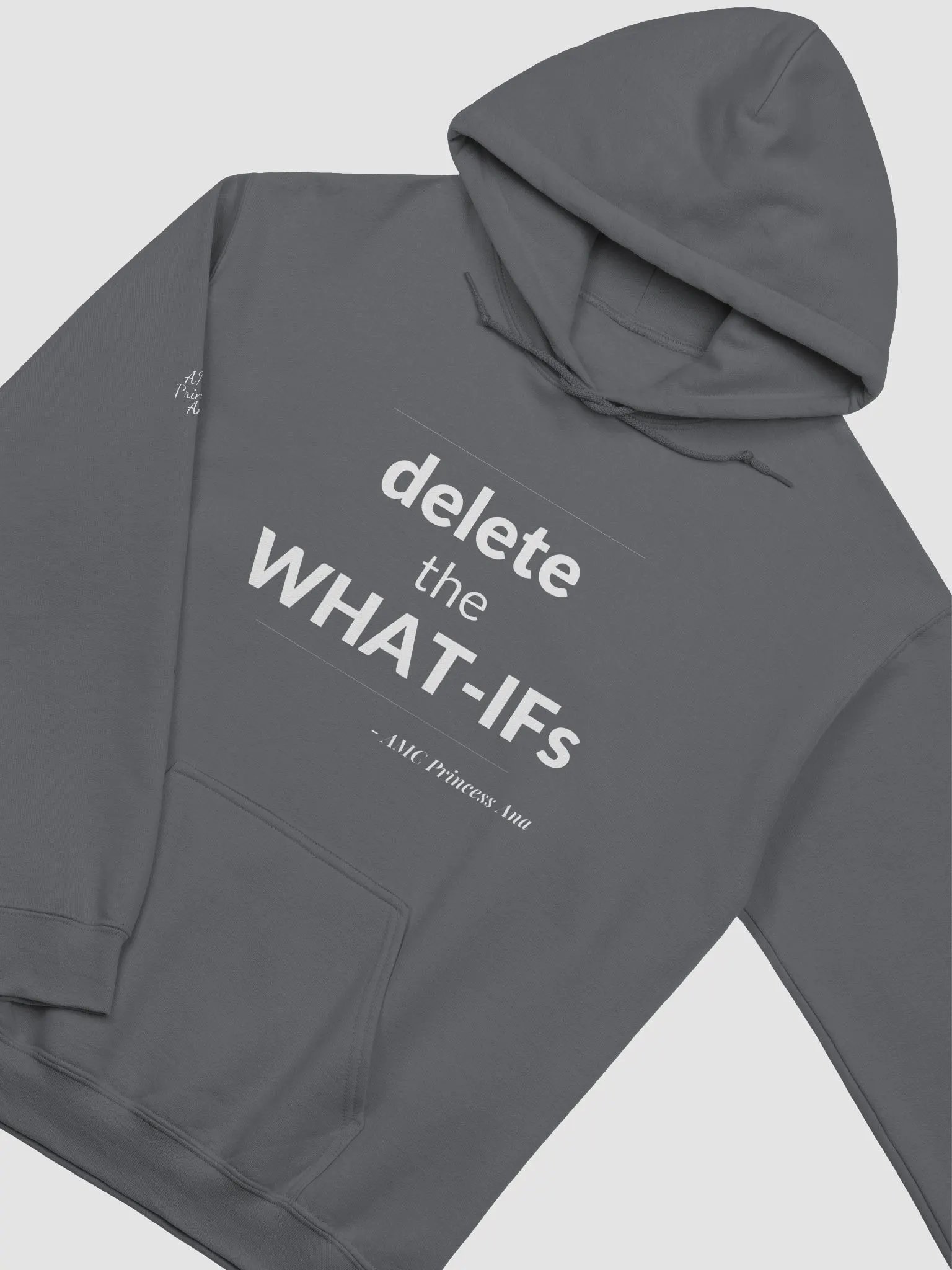 Delete the What-Ifs PULLOVER Hoodie - White text product image (1)