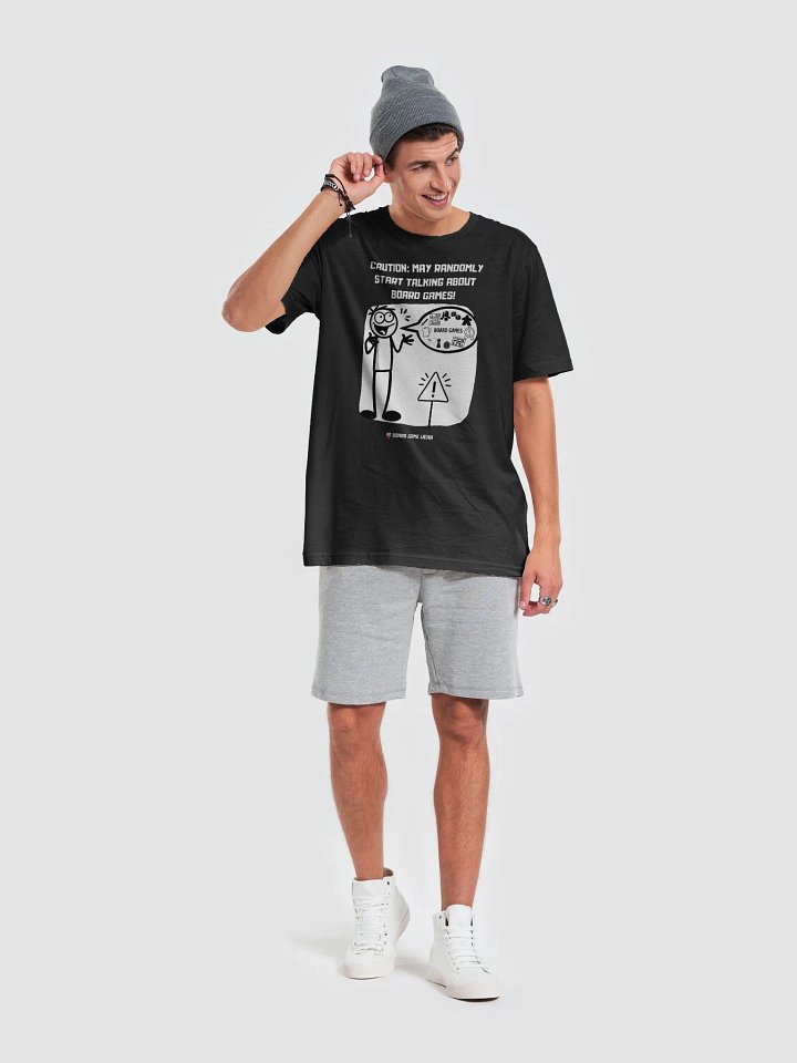 CAUTION: MAY RANDOMLY START TALKING ABOUT BOARD GAMES! | Unisex T-Shirt product image (1)