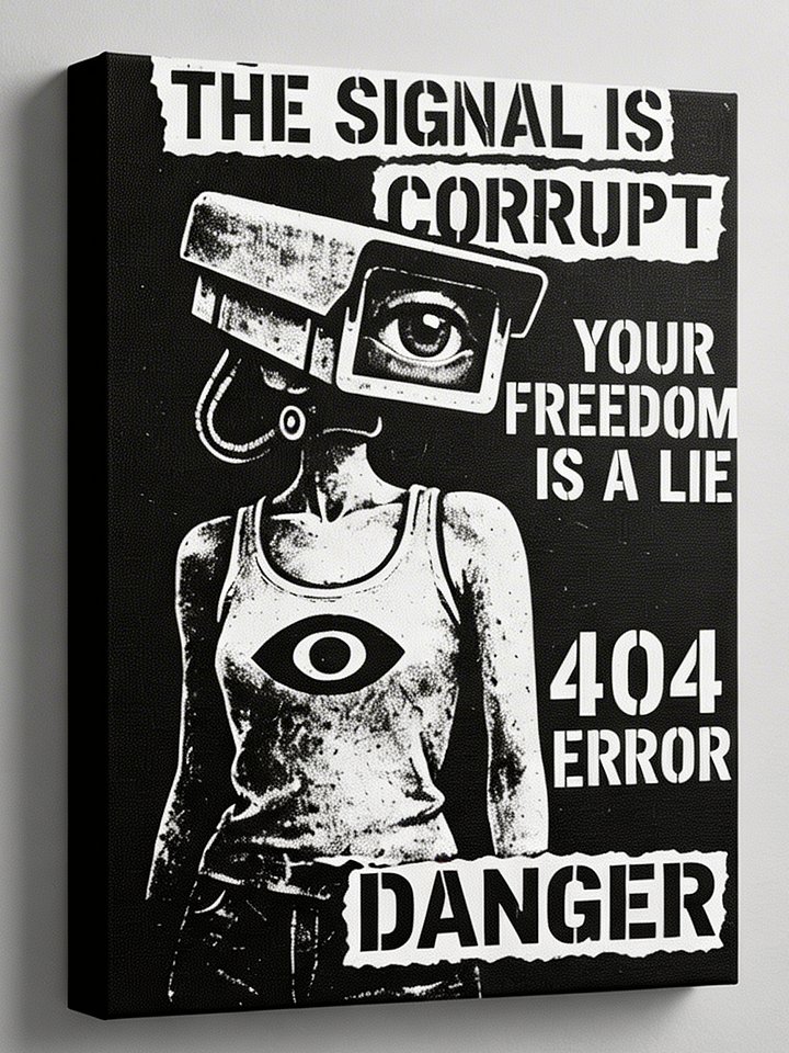 Surveillance Control - Urban Street Art Canvas product image (1)