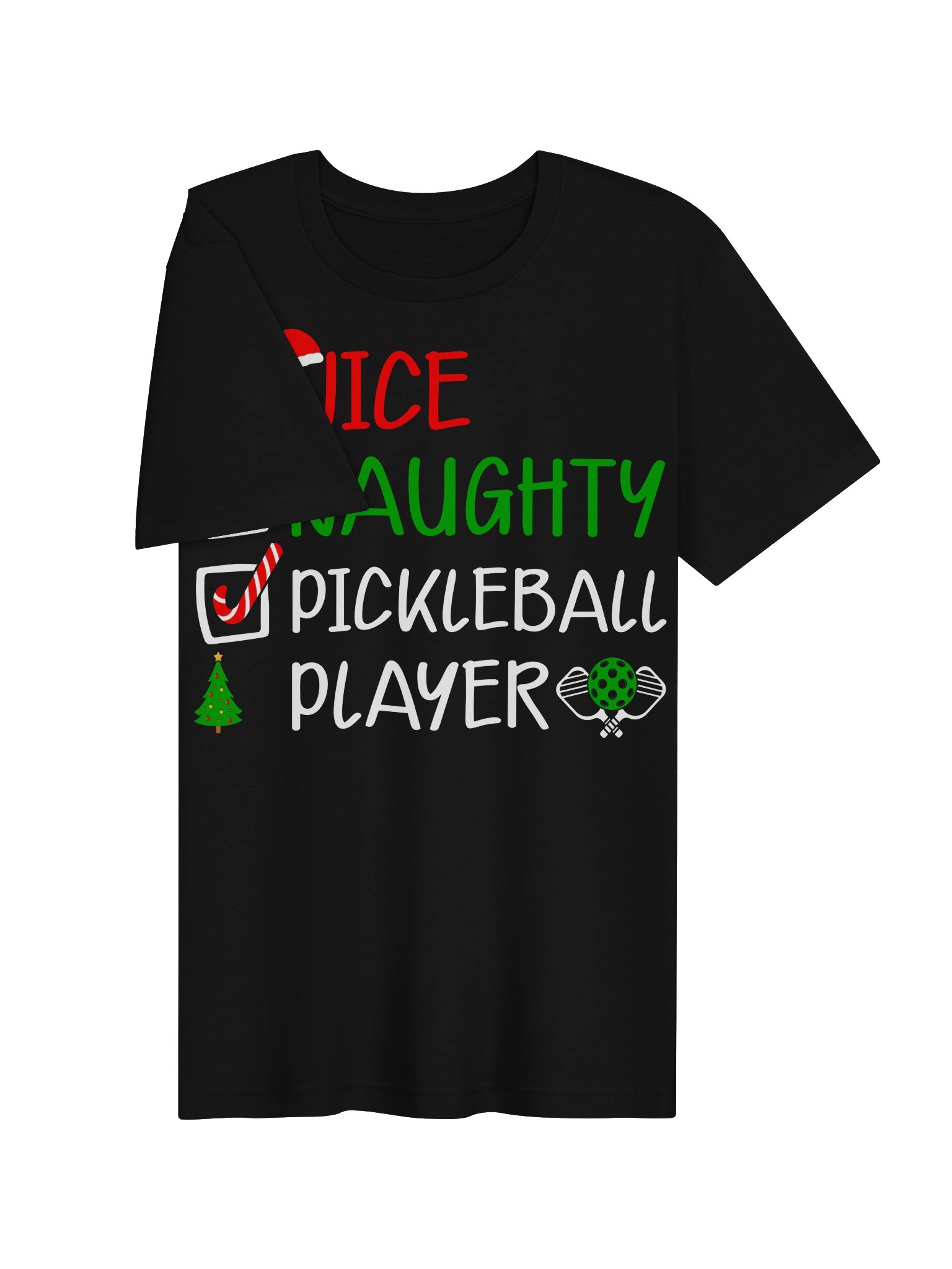 Nice Naughty Pickleball Player Shirt – Christmas Pickleball Tee product image (20)