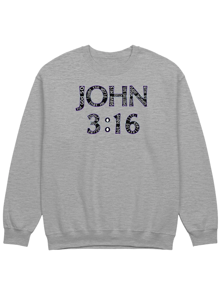John 3:16 With Verse Sweatshirt product image (1)