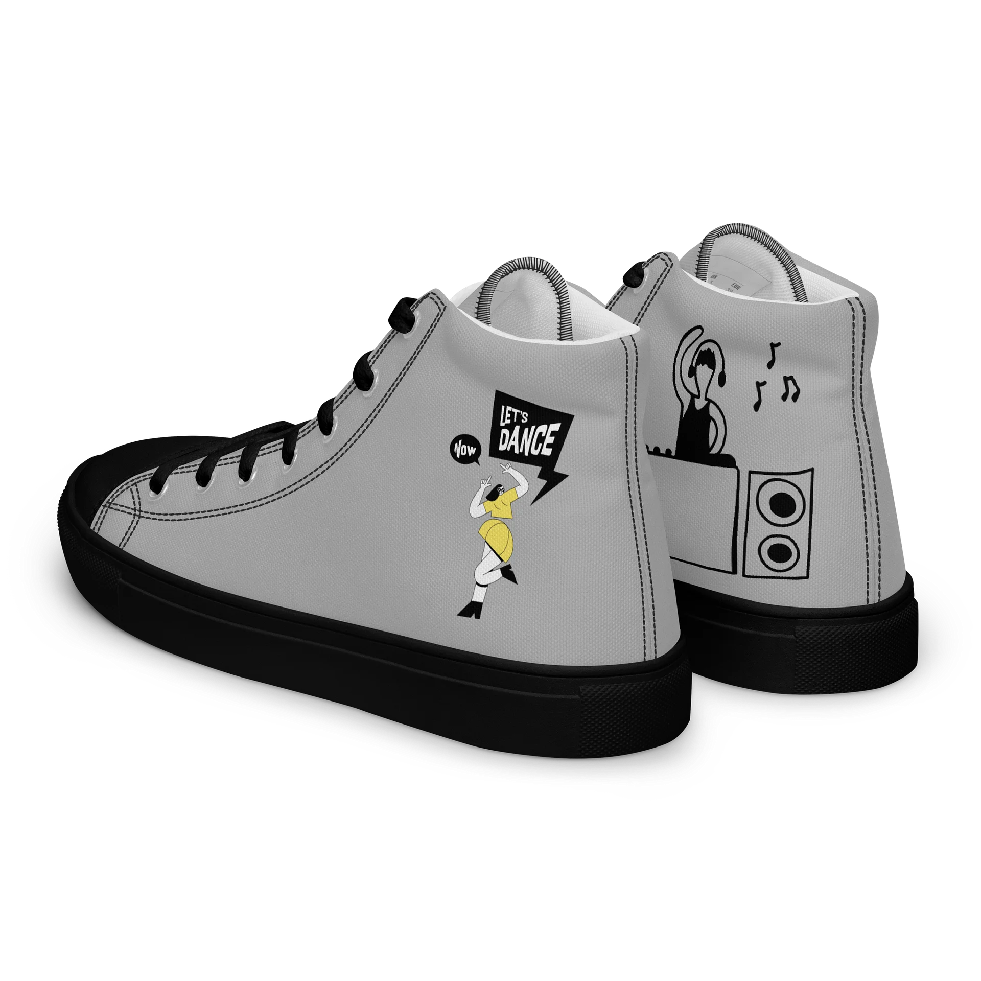 Retro Vibes High Top Canvas Shoes product image (5)