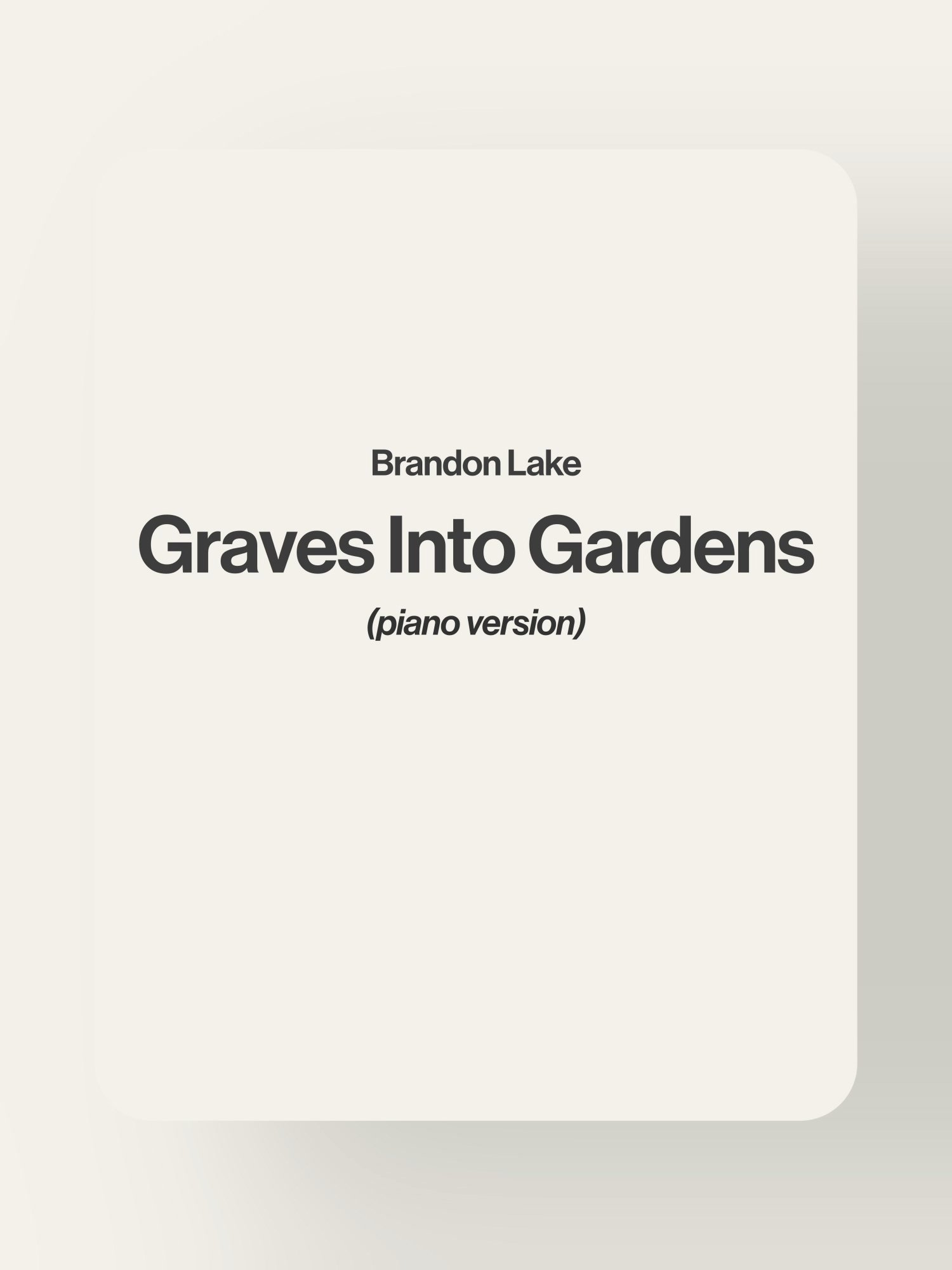 Graves Into Gardens - Brandon Lake product image (1)