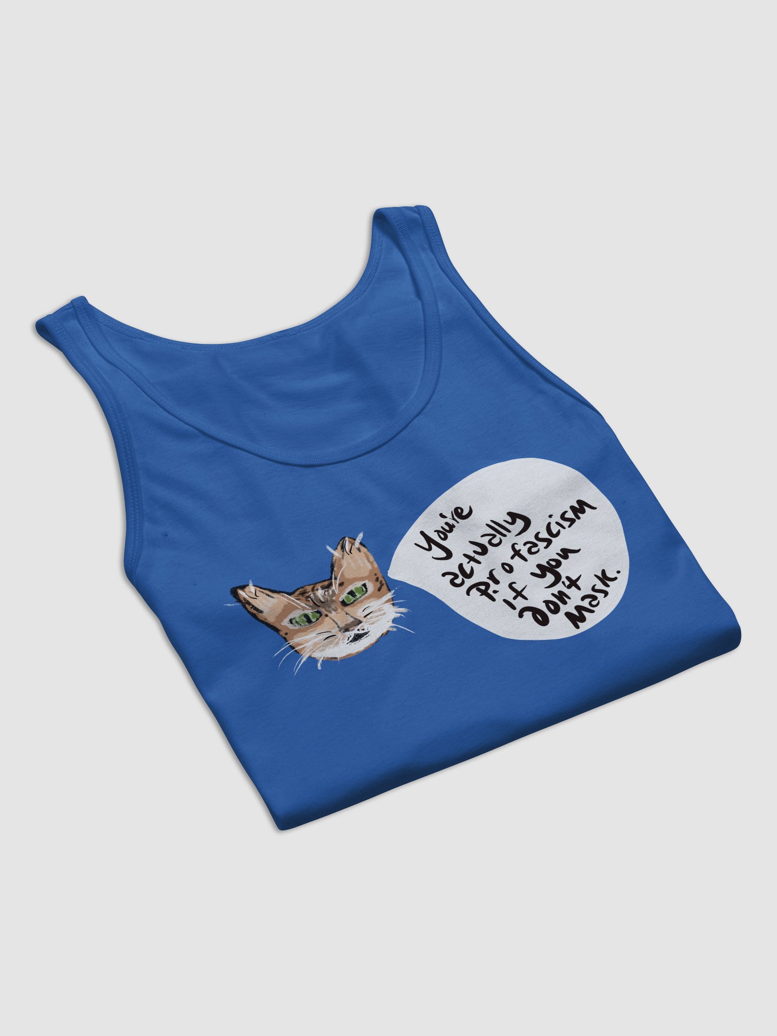Kitty Mask Thoughts tank product image (31)