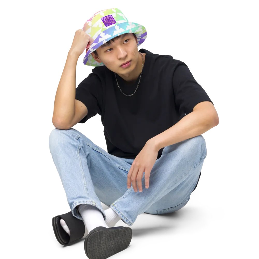 Rainbow Reversible Bucket Hat product image (5)