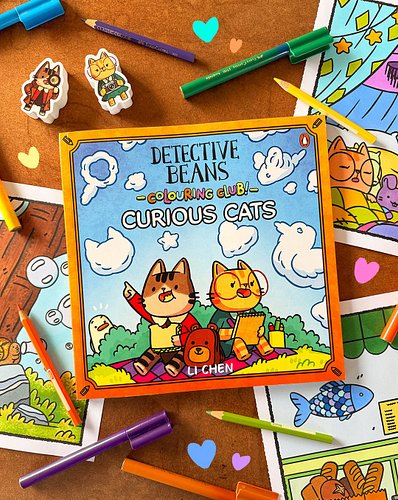 THE DETECTIVE BEANS COLOURING BOOK IS OUT TODAY IN AUS!!! It has a nifty gatefold to protect the next page while you’re colou...