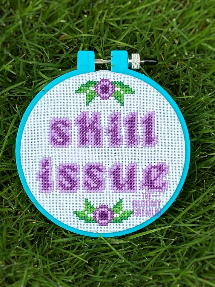 Skill Issue - Cross Stitch Pattern product image (1)