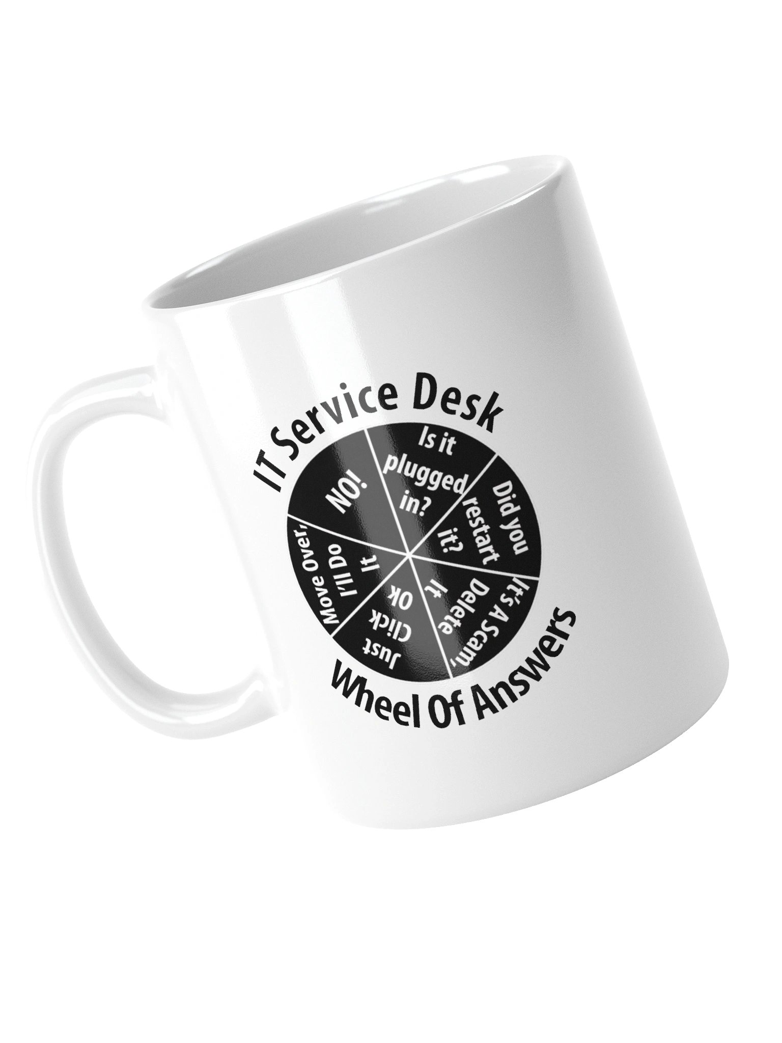 IT Service Desk Wheel of Answers Information Technology Mug Cup product image (12)