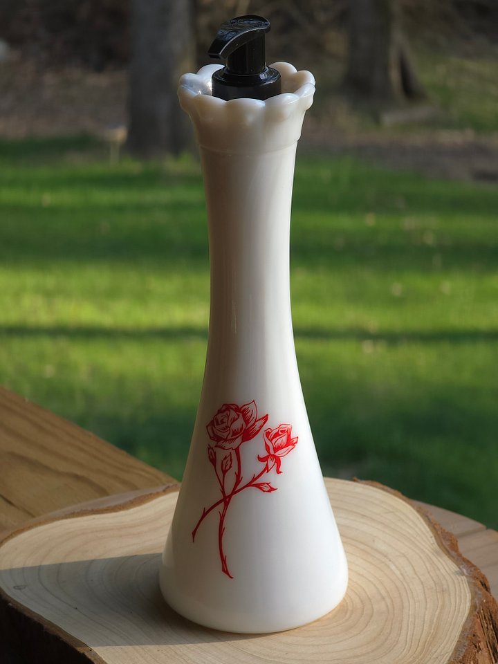 Milk Glass Soap Dispenser product image (1)