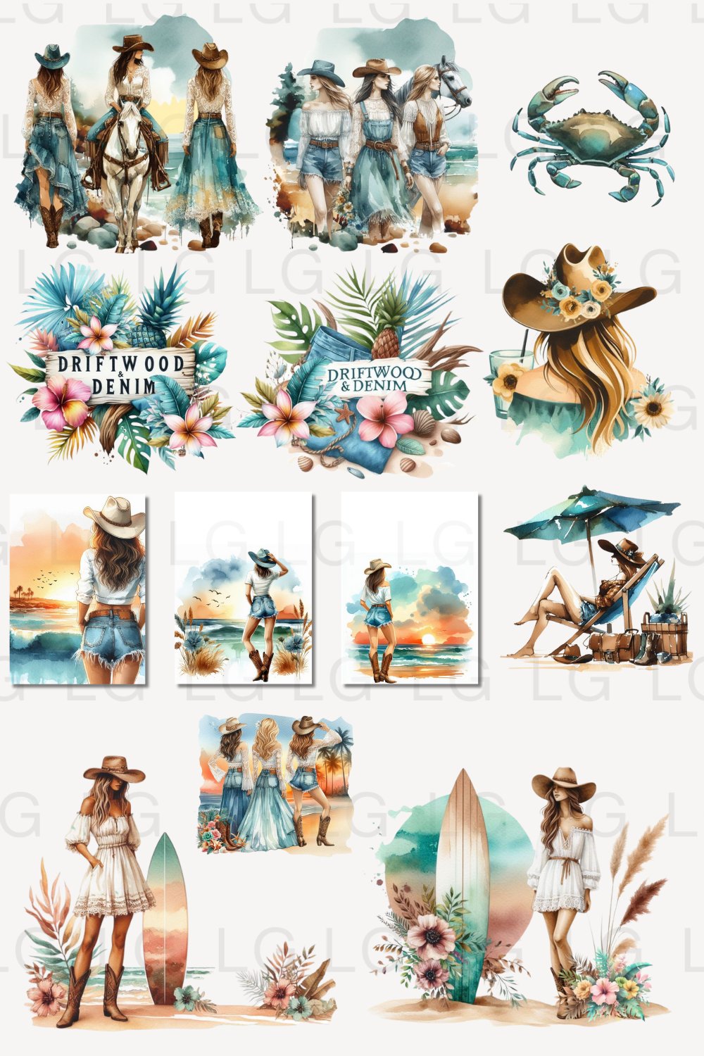 Coastal Cowgirl Graphics and Design Guide for Zazzle Print on Demand Creators product image (4)