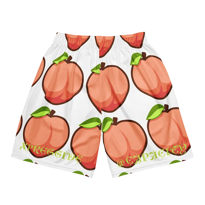 Y2K 2 MUCH PEACH HERS SHORTS PINK (FRONT & BACK DESIGN) product image (2)