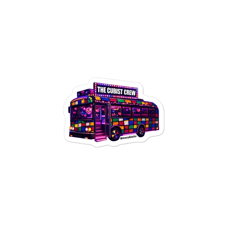 The Cubist Crew Party Bus Kiss-Cut Vinyl Decals product image (2)