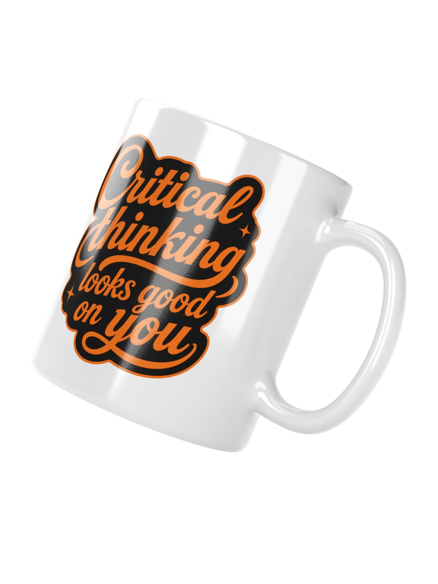 Critical Thinking Looks Good on You - White Mug product image (4)
