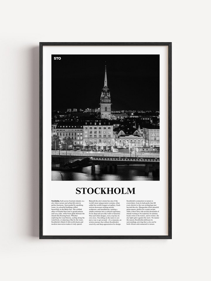 Stockholm 03 Newspaper Poster product image (1)