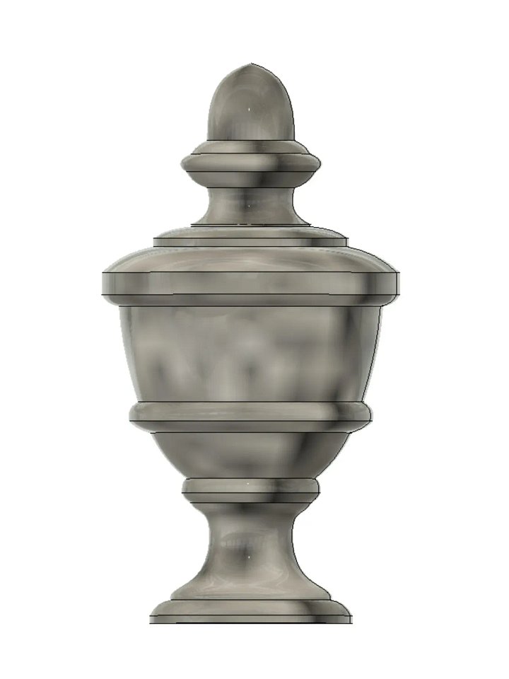 Cemetery Urn V2 3D Model product image (1)