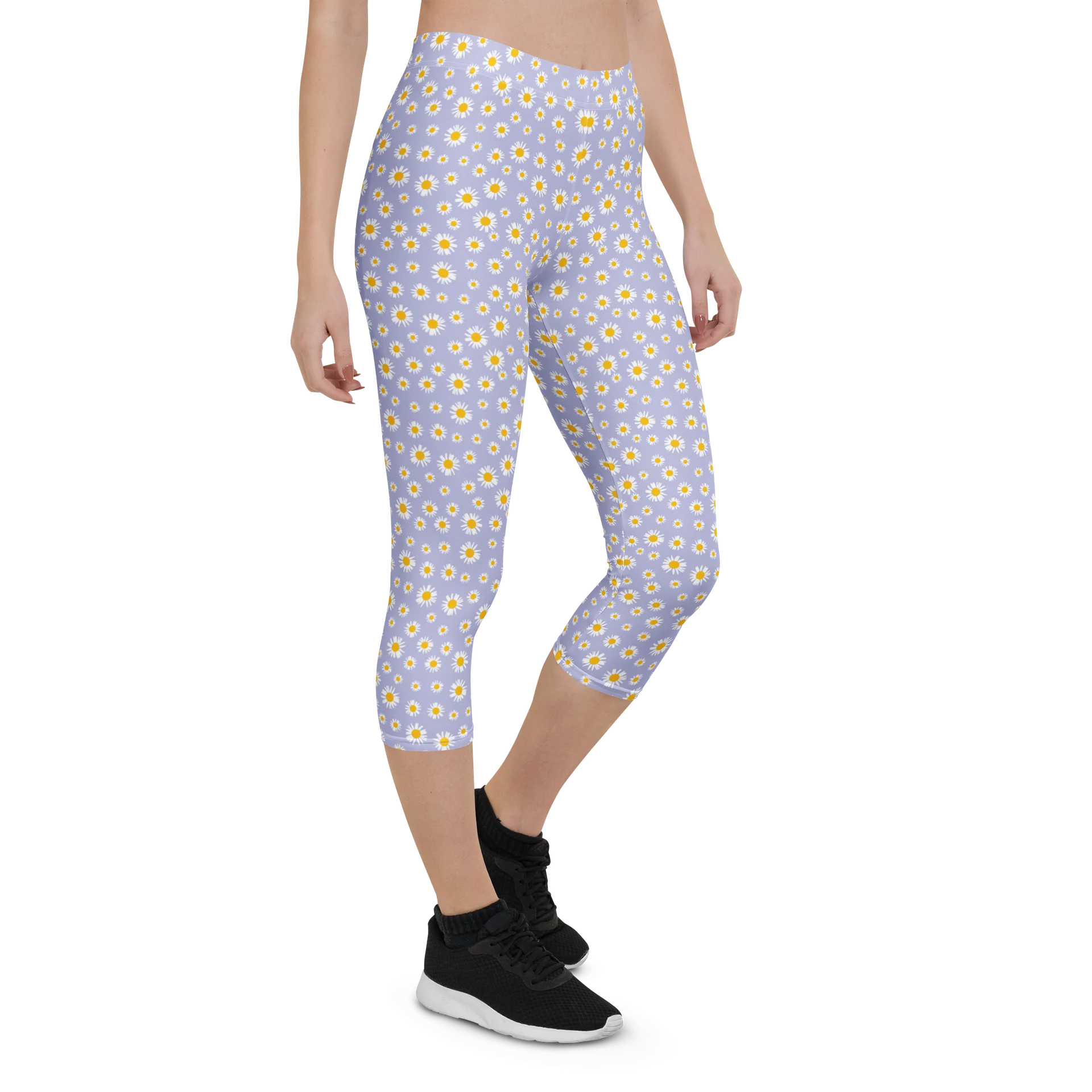 Comfortable Capri Leggings in Chamomile Print product image (6)