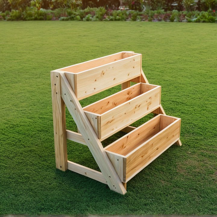 3 Tier Cedar Planter Box Plans (PDF) product image (1)