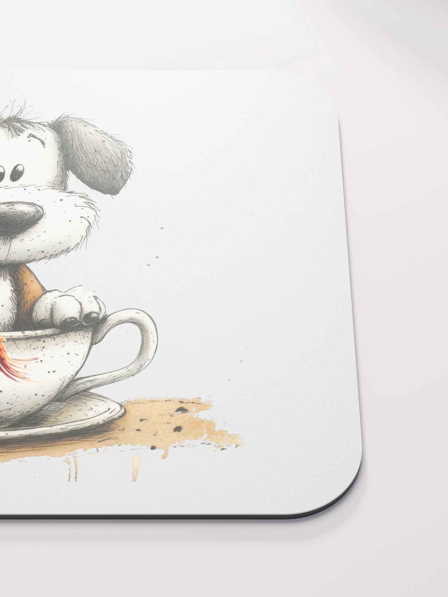 Cute Dog Bird Mouse Pad product image (5)