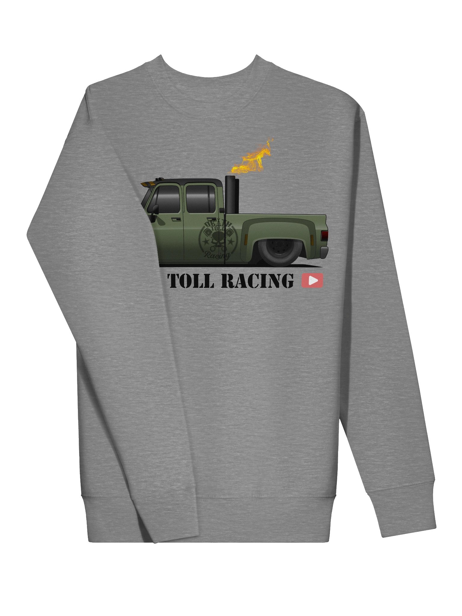 Flaming Death Toll Racing Sweatshirt product image (3)
