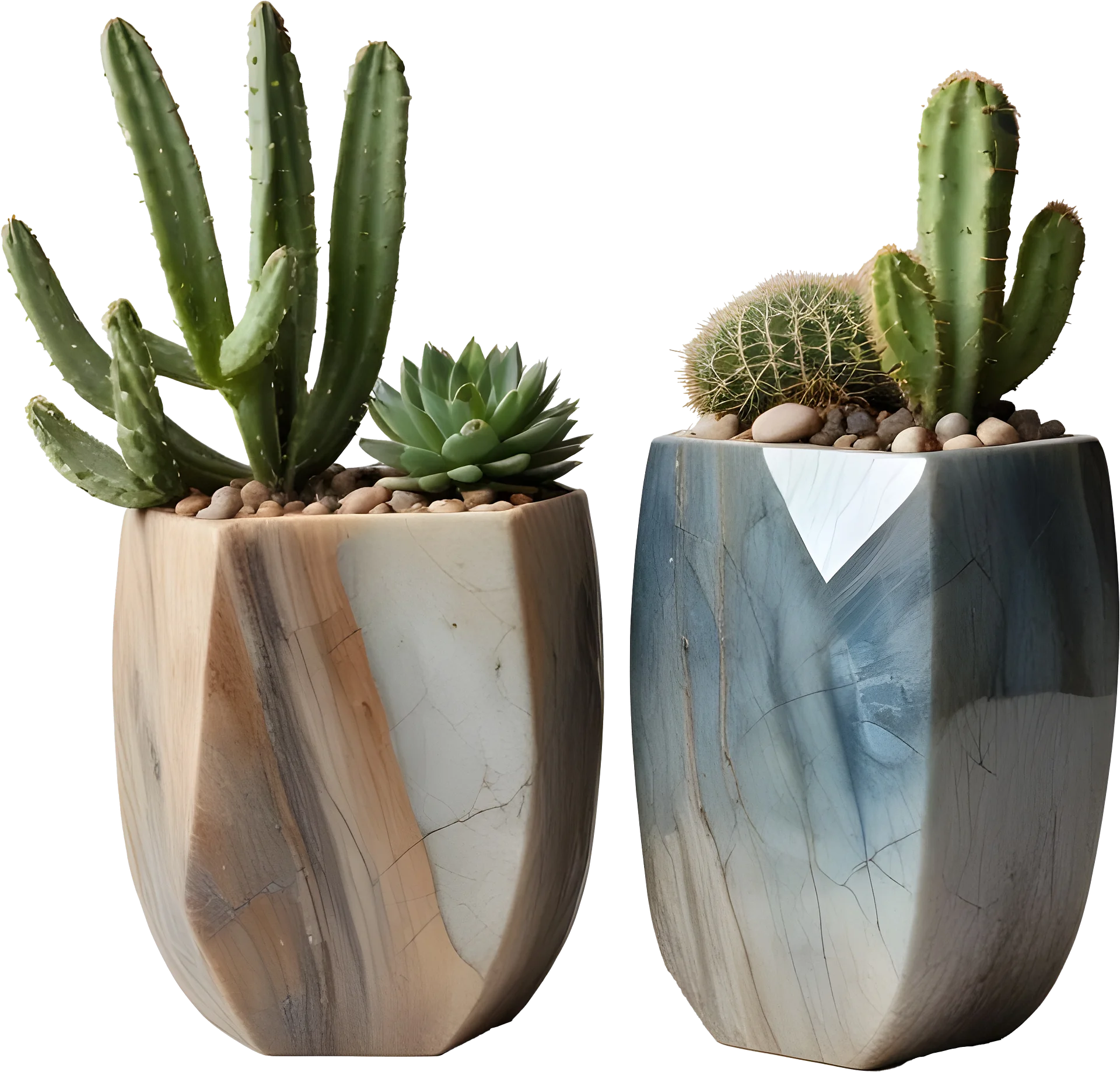 Celestial Grace – Twin Desert Gem Planters PNG product image (1)