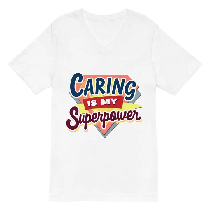 Superpower Caring V-Neck Tee product image (6)